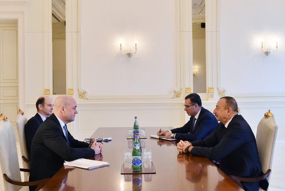 Ilham Aliyev receives EITI board chairman