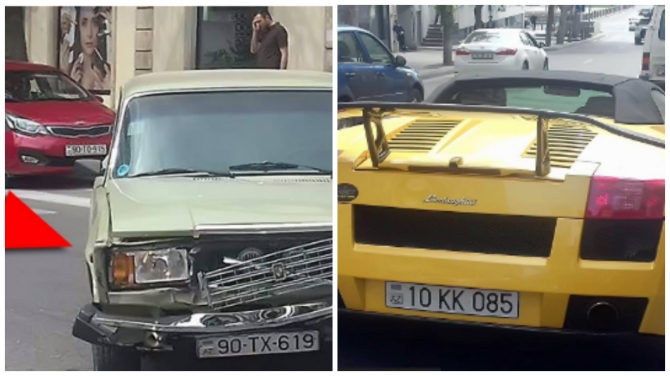 Bakıda “Lamborghini” ilə 07 toqquşdu