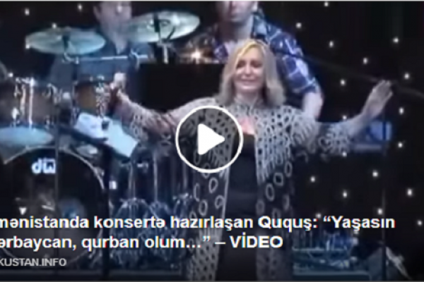 Ermənistanda konsertə hazırlaşan Ququş: “Yaşasın Azərbaycan”  - VİDEO