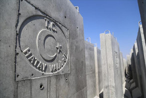 Türkiyə-Suriya sərhədində tikilən səddin inşası tamamlanır