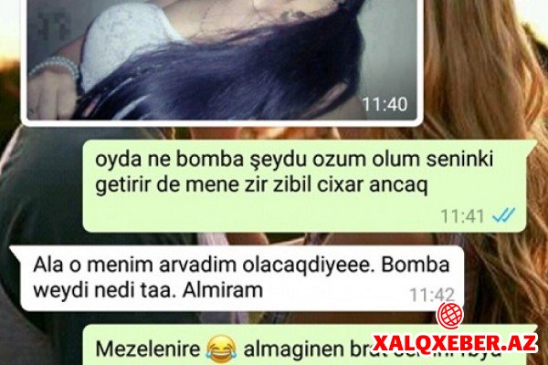 Bu “WhatsApp” yazışması rekord qırır: – “Qızın şəklini at baxım”