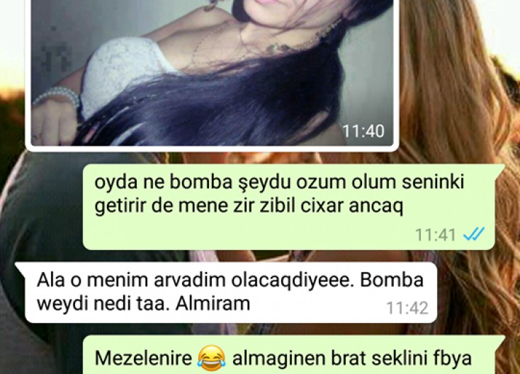 Bu “WhatsApp” yazışması rekord qırır: - “Qızın şəklini at baxım”