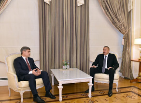 Президент Азербайджана  принял министра внутренних дел Молдовы