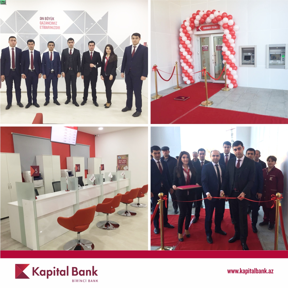 Kapital Bank открыл обновленный филиал Гедебей