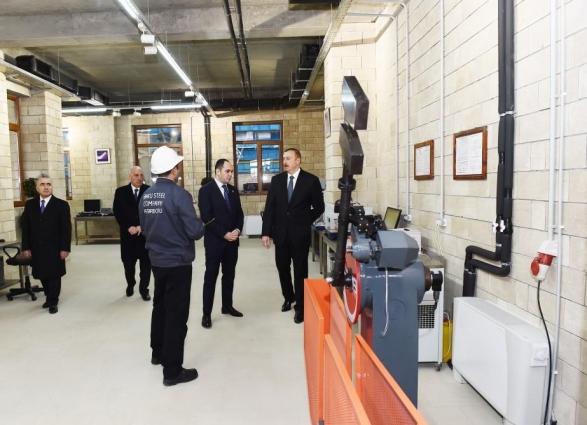 Ильхам Алиев посетил новый завод Расима Мамедова - ФОТО