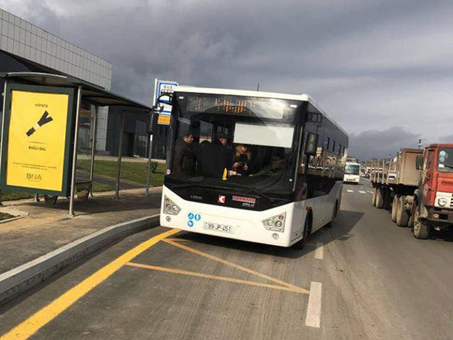 Bakıda yeni avtobuslar buraxıldı - FOTO