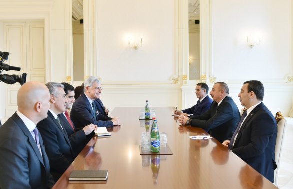 Турецкие депутаты на переговорах с Ильхамом Алиевым