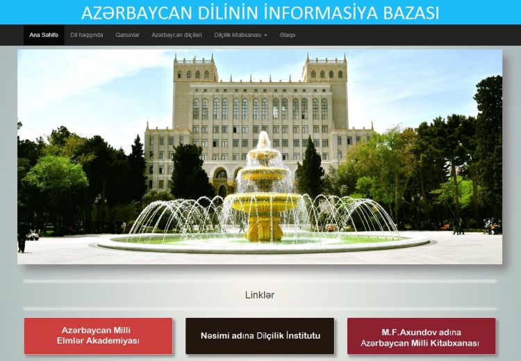 Azərbaycan dilinin informasiya bazası yaradılıb