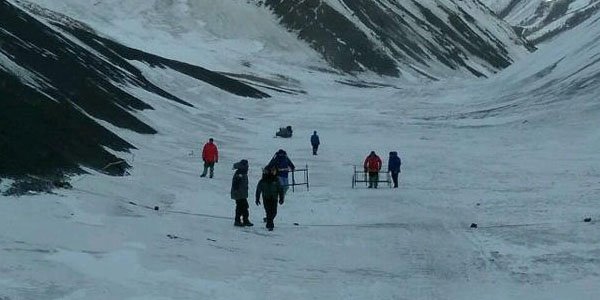 Axtarışlarda iştirak edən alpinist: 