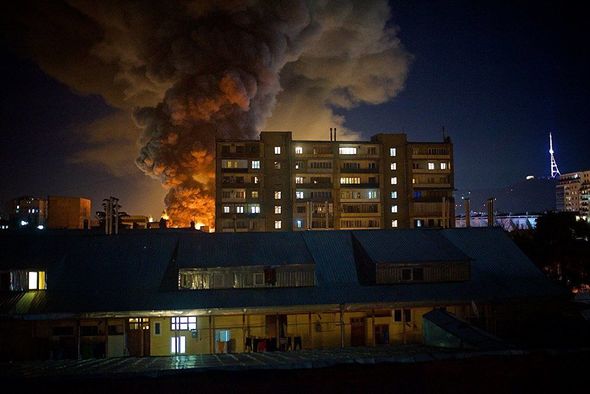 Tbilisidə bazar yandı – FOTO