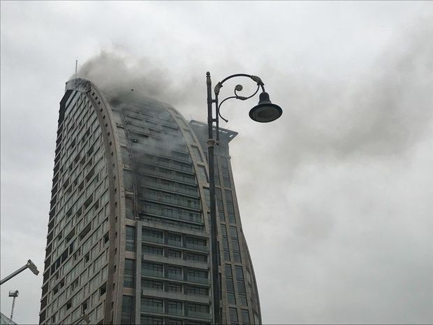В Баку горит «Trump Tower» – ФОТО + ВИДЕО