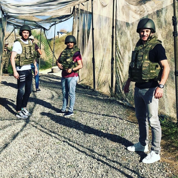 Футболисты «Карабаха» в прифронтовой зоне - ФОТО