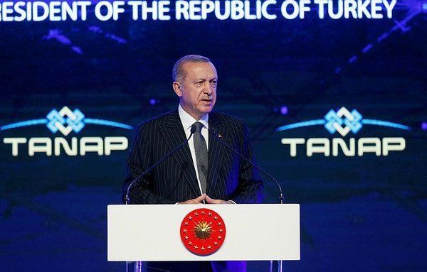 Эрдоган назвал сроки поставок газа по TANAP в Европу