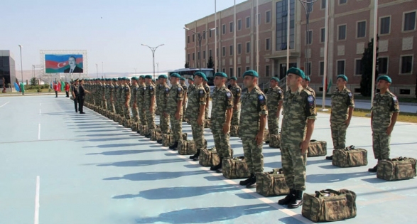 Азербайджанские солдаты отправились в Афганистан - ФОТО