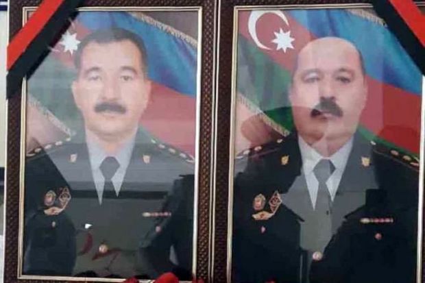 Похоронены погибшие в Гяндже полковники полиции - ФОТО
