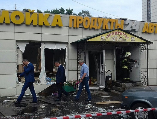 В Москве при взрыве в кафе ранены азербайджанцы