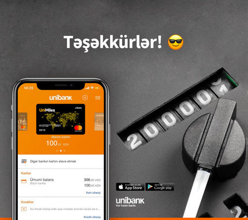 Количество пользователей Unibank Mobile превысило 200.000