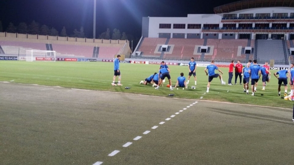Последняя тренировка сборной Азербайджана перед матчем с Мальтой