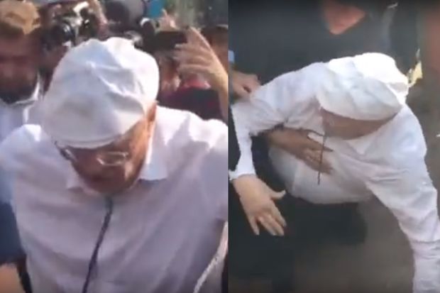 Жириновский подрался на митинге Навального  - ВИДЕО