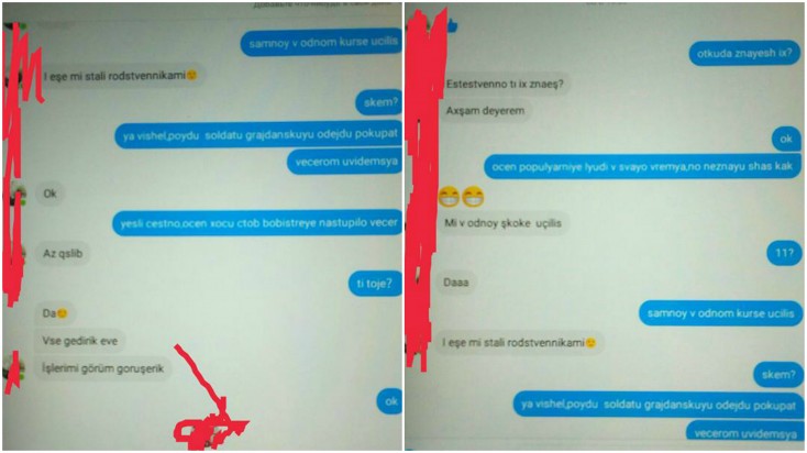 “WhatsApp” yazışma: Arvadına xəyanət edən azərbaycanlı kişi... - FOTOLAR