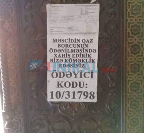 Azərbaycanda borcu olan məscidlərin qazı kəsildi? - RƏSMİ AÇIQLAMA