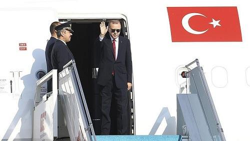 Президент Турции прибыл в Азербайджан 