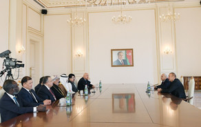 Ильхам Алиев принял руководителей парламентов ряда стран