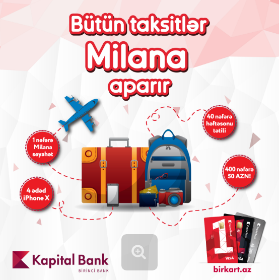 Kapital Bank-ın müştərisi Milana səyahət qazandı