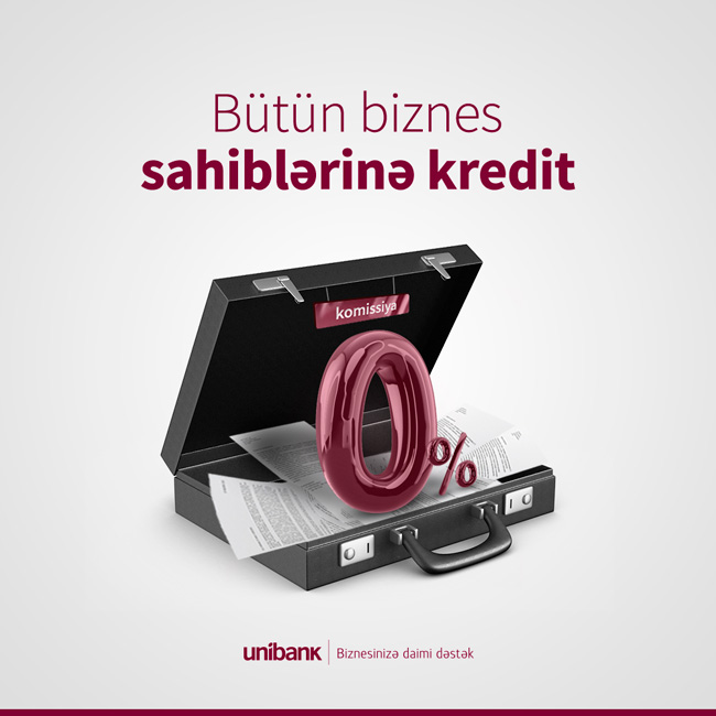 Еще одна поддержка для бизнеса от Unibank: комиссии по кредитам стали 0%!