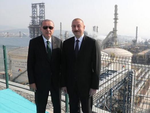 Алиев и Эрдоган открыли завод в Турции