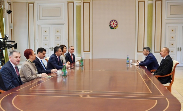 Турецкий министр на встрече с Ильхамом Алиевым