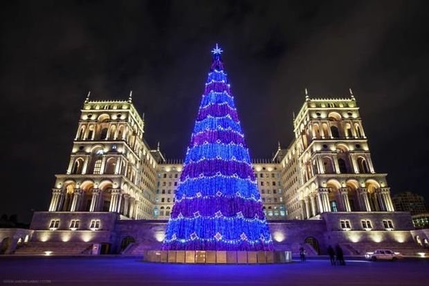 В центре Баку установят 37-метровую елку