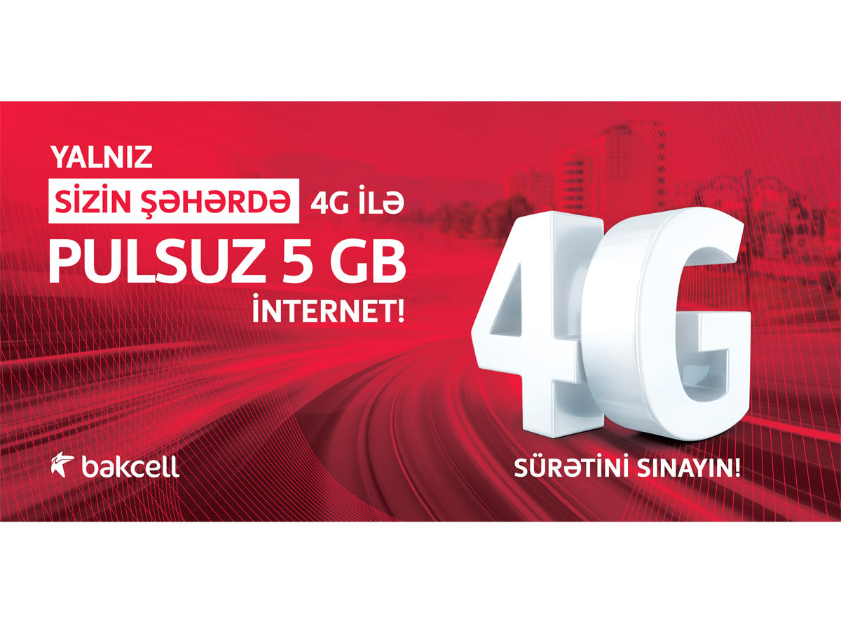 Residents of 6 regions receive free 5 GB of internet from Bakcell