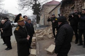 Emergencies minister visits site of Shamakhi earthquake