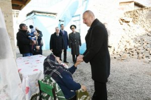President Ilham Aliyev visited quake-hit Shamakhi