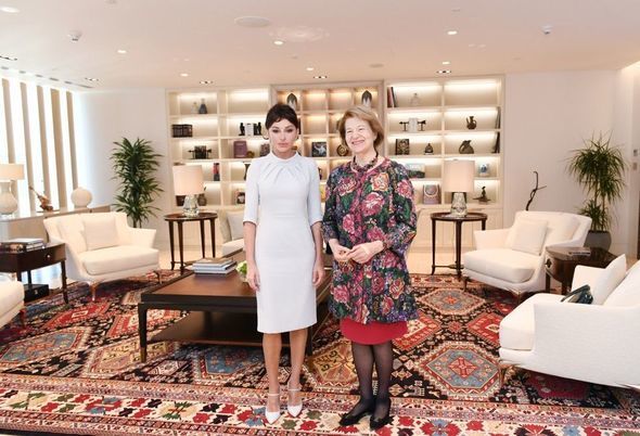 Мехрибан Алиева встретилась с баронессой Эммой Николсон Фото