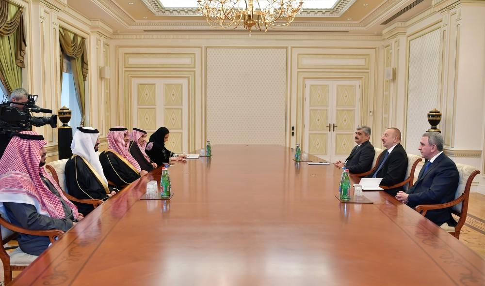 Президент Ильхам Алиев принял председателя Главного инвестиционного агентства Саудовской Аравии - ФОТО