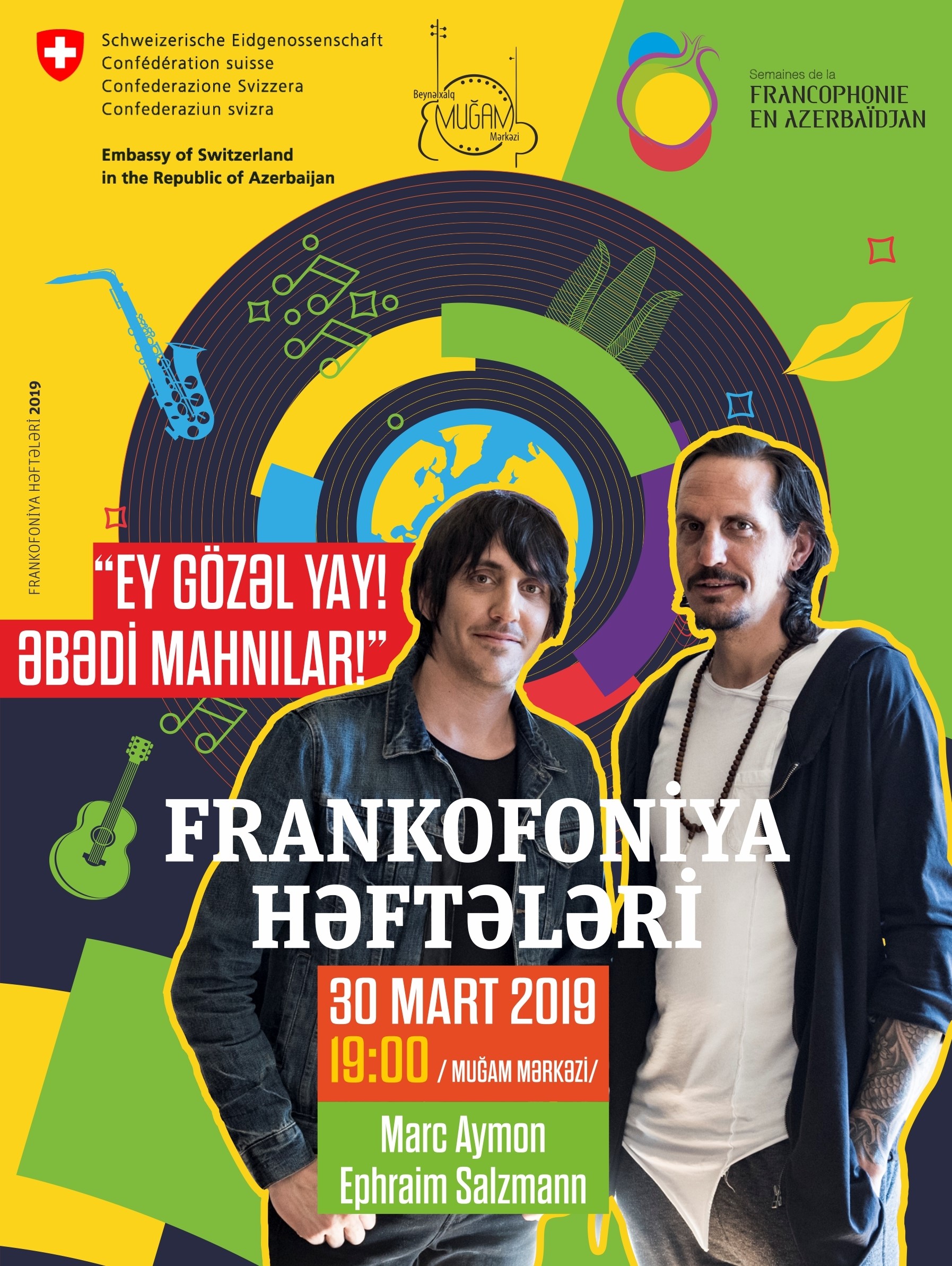 The Embassy of Switzerland will organize two concerts in Baku and Sumgait