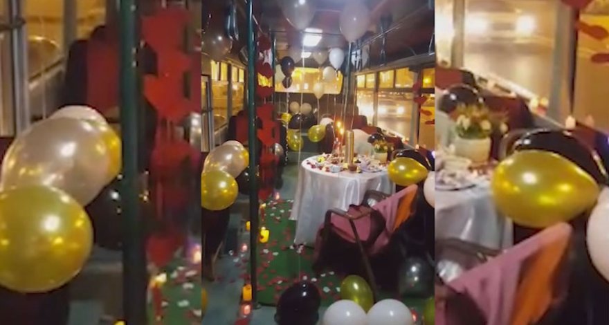 В Баку пара из Индии отметила годовщину свадьбы в автобусе - ВИДЕО