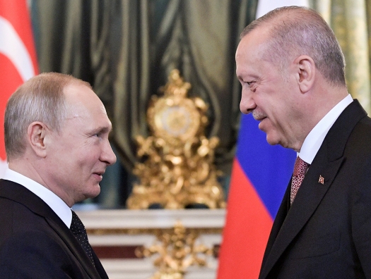 Путин и Эрдоган провели беседу «на ногах»