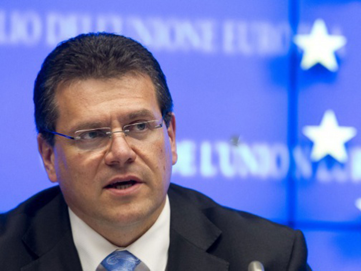 Sefcovic: We’ve been very helpful in making sure Southern Gas Corridor is smoothly developed