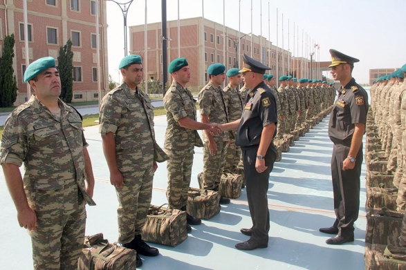 Азербайджанские миротворцы отправились в Афганистан
