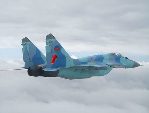 Самолет ВВС Азербайджана упал в Каспий