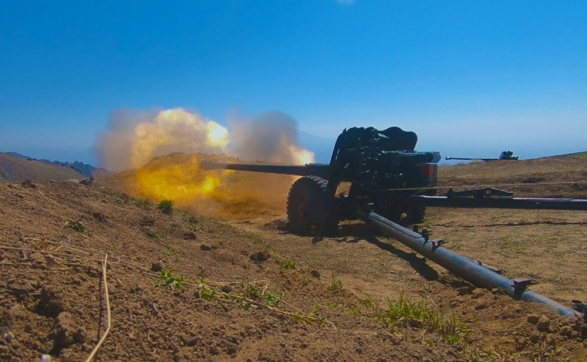 Внезапная проверка артиллерии в Нахчыване