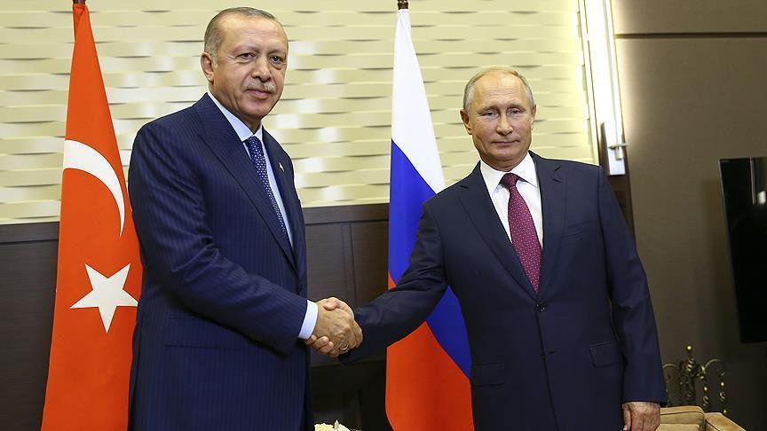Erdogan tells Putin that Syrian army offensive causing humanitarian crisis