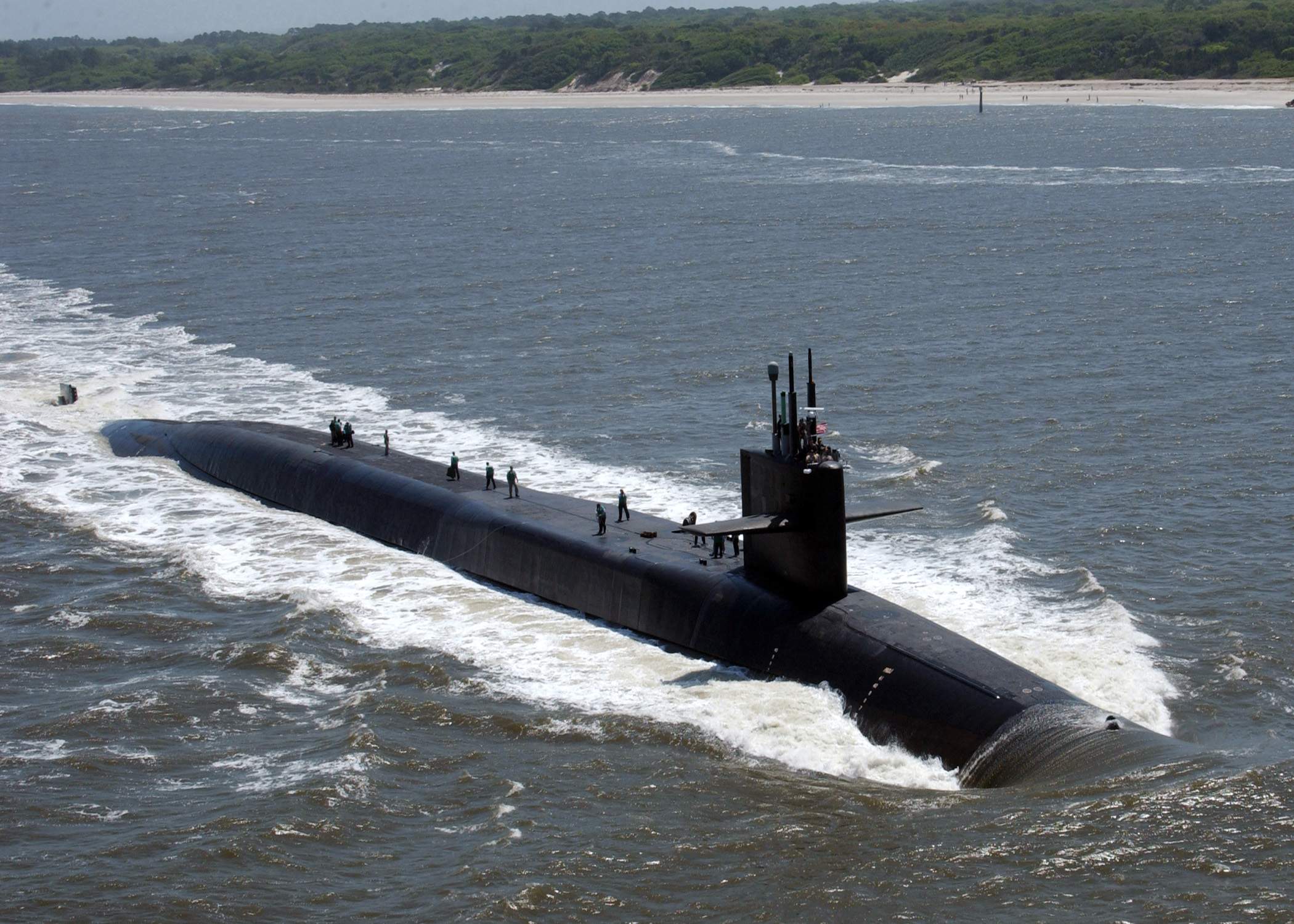 Атомная подводная лодка ВМС США со 154 