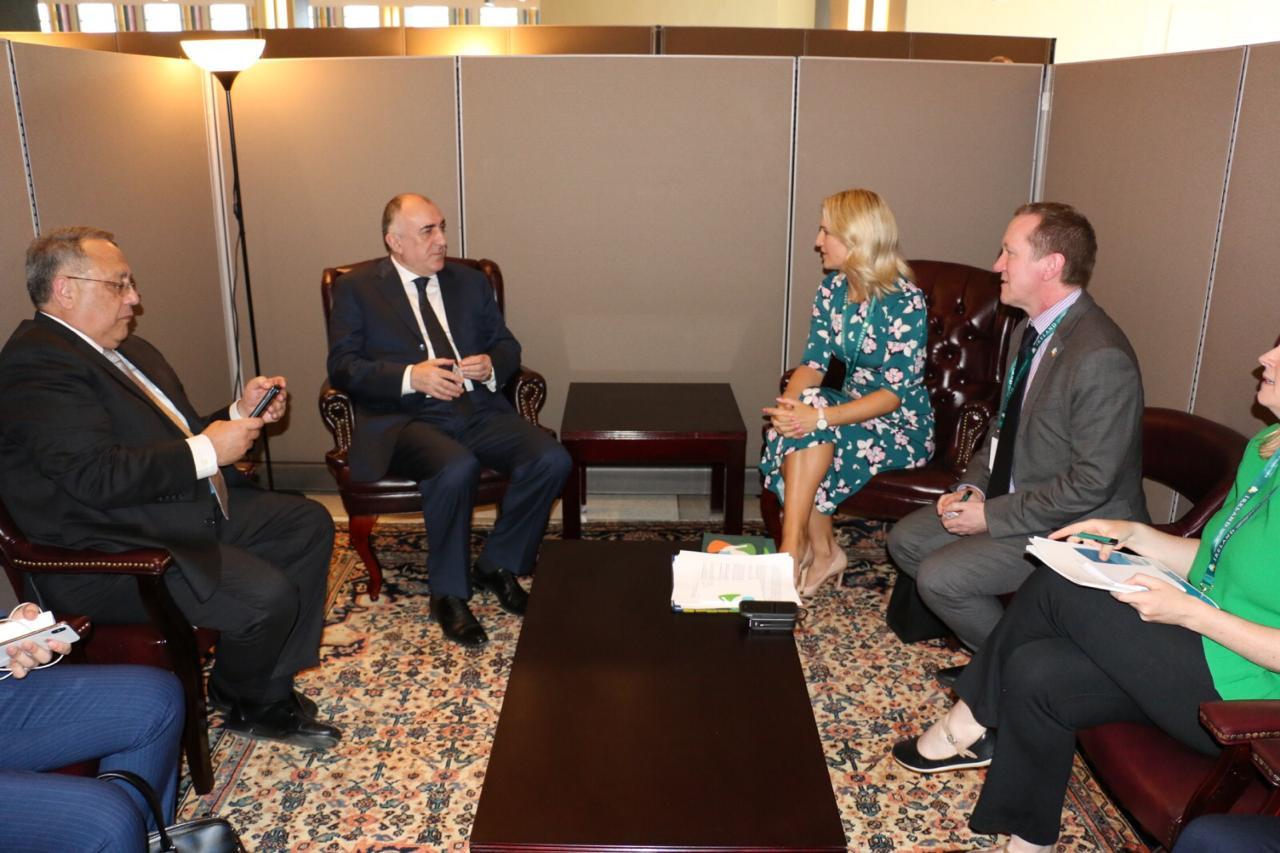 Azerbaijani FM meets with Minister for European Affairs of Ireland (PHOTO)