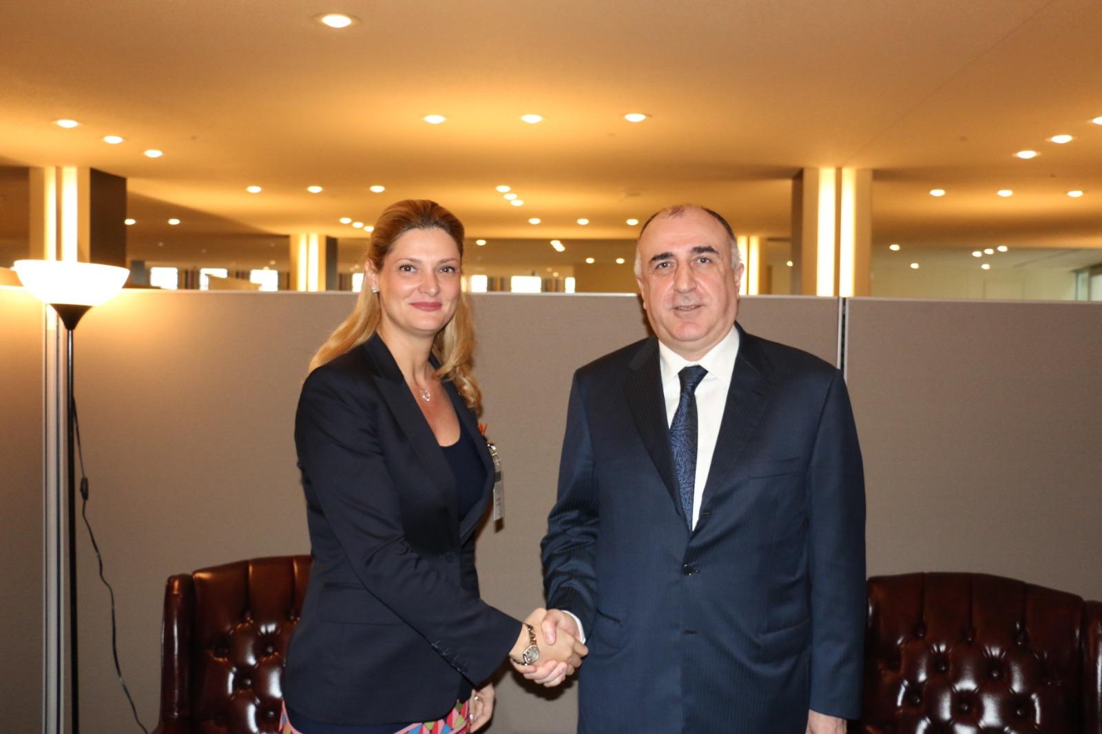 Azerbaijani FM meets with Minister of Foreign Affairs of Romania (Photo)