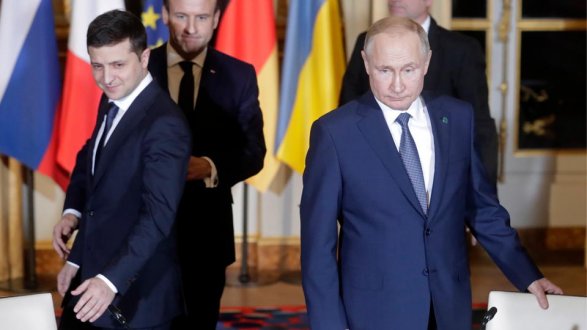 В Париже завершилась встреча Путина и Зеленского