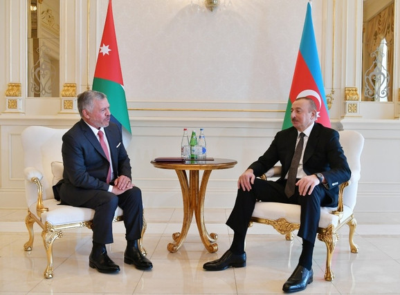 Состоялась встреча президента Азербайджана с королем Иордании один на один